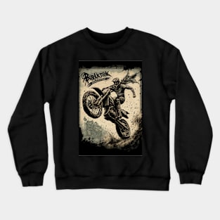 Dirt bike stunt poster Crewneck Sweatshirt